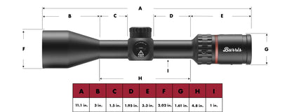BURRIS FULL FIELD 3-12X42MM PLEX KSB