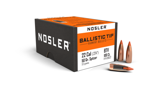 NOSLER 224 50GR BALLISTIC TIP (100)