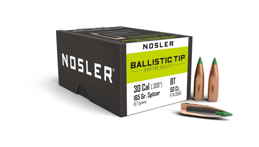 NOSLER 308 165GR BALLISTIC TIP (50)