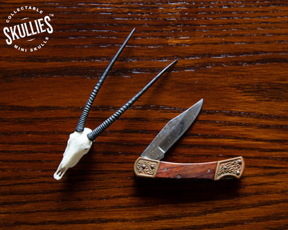 Resin Skullies - Miniature Replica Gemsbuck Skull