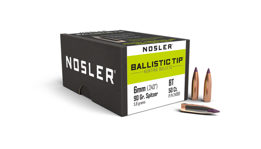 NOSLER 6MM 90GR BALLISTIC TIP (50)