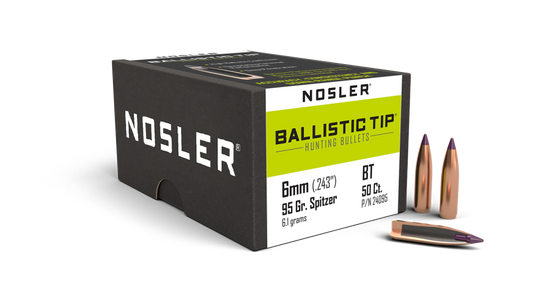 NOSLER 6MM 95GR BALLISTIC TIP (50)