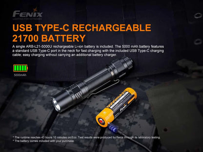 FENIX FLASHLIGHT PD36 TAC (3000LUM - 275M)