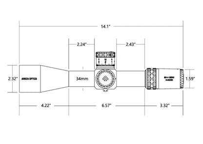 ARKEN SH-4J 6-24X50 FFP MIL – VPR ILL. Reticle