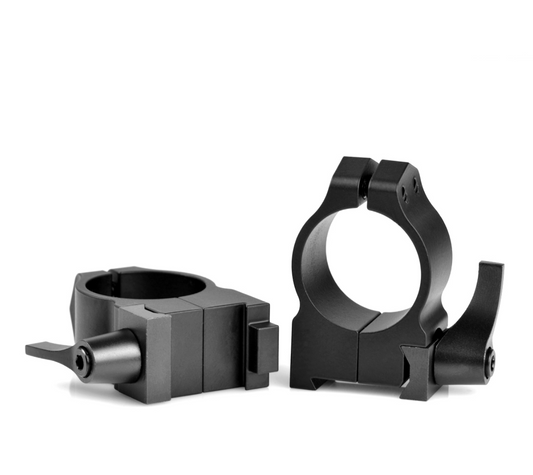 WARNE RINGSET CZ 550 25MM MED QD MATTE