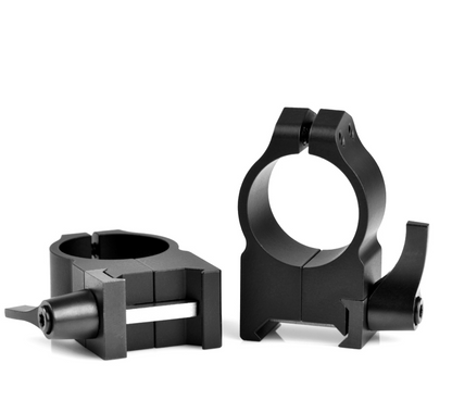 WARNE RINGS 25MM HIGH QD MATTE