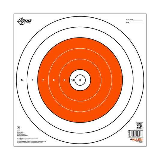 ALLEN EZ AIM PAPER BULLSEYE TARGET