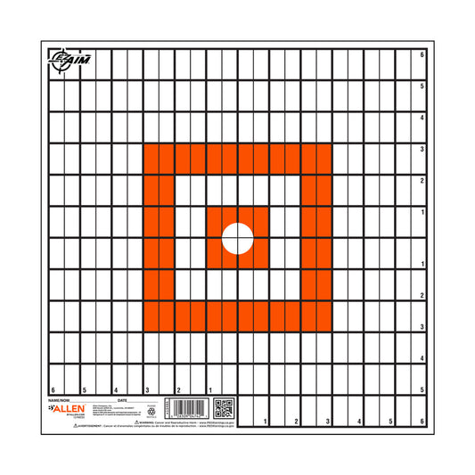 ALLEN EZ AIM PAPER GRID TARGET 12X12