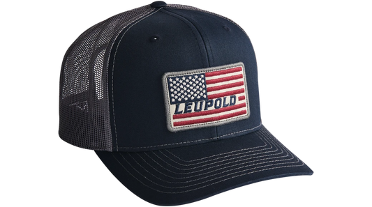 LEUPOLD CAP TRUCKER FLAG NAVY